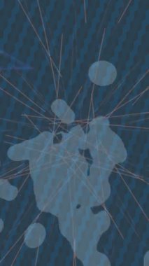 Benzersiz dijital animasyon tarzı grafikleri olan yaratıcı ortam tasarımı için yenilikçi hareket dokusu