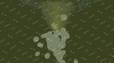 Benzersiz video giriş tasarımı projeleri için detaylı yüzey kalıbı film animasyon stili grafik girişi