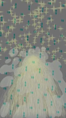 Benzersiz dijital animasyon tarzı grafikleri olan yaratıcı ortam tasarımı için yenilikçi hareket dokusu