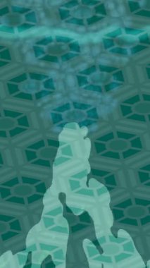 Soyut hareket desenli fütüristik video üretimi için dinamik dijital arkaplan