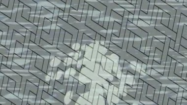 Benzersiz dijital animasyon tarzı grafikleri olan yaratıcı ortam tasarımı için yenilikçi hareket dokusu