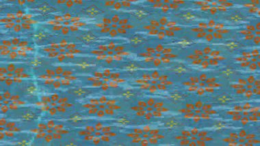 Benzersiz dijital animasyon tarzı grafikleri olan yaratıcı ortam tasarımı için yenilikçi hareket dokusu