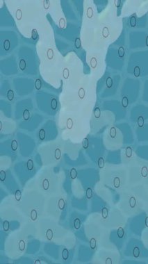 Soyut hareket desenli fütüristik video üretimi için dinamik dijital arkaplan