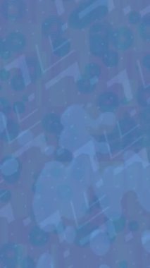 Yaratıcı video düzenleme film arkaplan tasarımı için minimalist organik hareket grafikleri