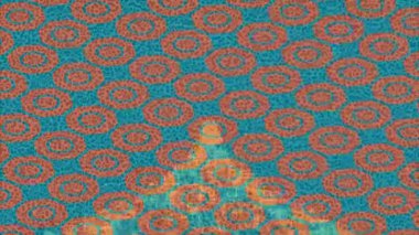 Benzersiz dijital animasyon tarzı grafikleri olan yaratıcı ortam tasarımı için yenilikçi hareket dokusu