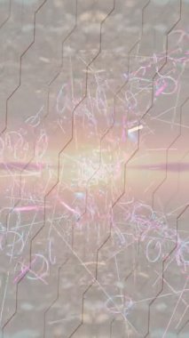 Modern medya üretimi için fütüristik dijital soyut doku sinematik tarz hareketli grafik ögesi