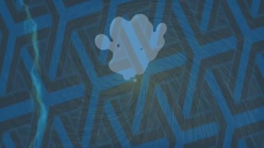 Dijital doku yüzey tasarım biçimi ile modern video animasyonu için gelişmiş hareket grafikleri