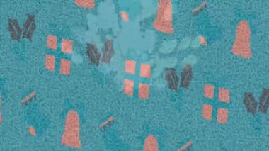 Benzersiz hareket dokusu tasarım sanatı ile profesyonel video düzenleme için modern soyut grafikler