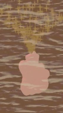 Benzersiz video giriş tasarımı projeleri için detaylı yüzey kalıbı film animasyon stili grafik girişi