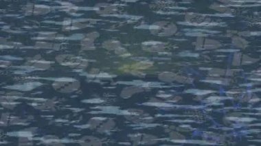 Modern medya üretimi için fütüristik dijital soyut doku sinematik tarz hareketli grafik ögesi