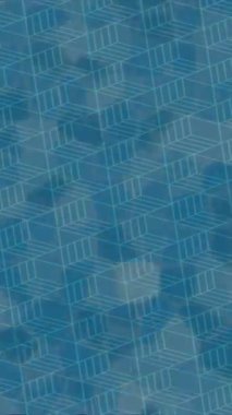 Soyut hareket desenli fütüristik video üretimi için dinamik dijital arkaplan