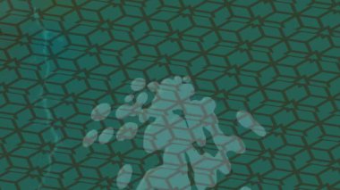 Benzersiz video giriş tasarımı projeleri için detaylı yüzey kalıbı film animasyon stili grafik girişi