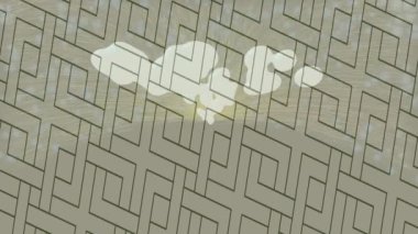 Benzersiz dijital animasyon tarzı grafikleri olan yaratıcı ortam tasarımı için yenilikçi hareket dokusu