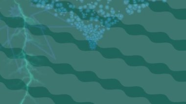 Soyut hareket desenli fütüristik video üretimi için dinamik dijital arkaplan