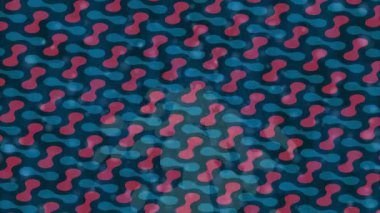 Benzersiz dijital animasyon tarzı grafikleri olan yaratıcı ortam tasarımı için yenilikçi hareket dokusu