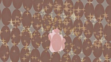 Soyut hareket desenli fütüristik video üretimi için dinamik dijital arkaplan