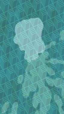 Lüks hareket projeleri için soyut tasarım stili animasyonu olan üst düzey dijital doku