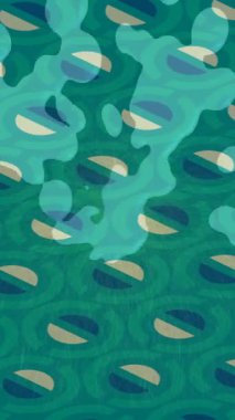 Benzersiz dijital animasyon tarzı grafikleri olan yaratıcı ortam tasarımı için yenilikçi hareket dokusu