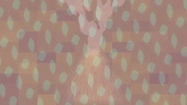 Soyut hareket desenli fütüristik video üretimi için dinamik dijital arkaplan