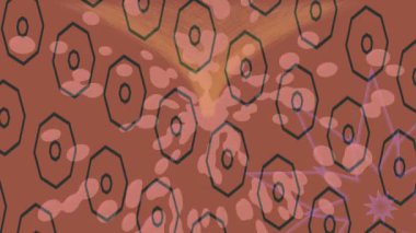 Soyut hareket desenli fütüristik video üretimi için dinamik dijital arkaplan