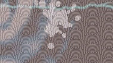 Benzersiz dijital animasyon tarzı grafikleri olan yaratıcı ortam tasarımı için yenilikçi hareket dokusu