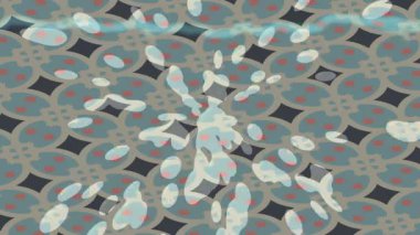 Benzersiz dijital animasyon tarzı grafikleri olan yaratıcı ortam tasarımı için yenilikçi hareket dokusu