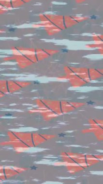 Benzersiz dijital animasyon tarzı grafikleri olan yaratıcı ortam tasarımı için yenilikçi hareket dokusu