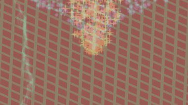 Estetik doku arkaplan tasarımı renkli hareket grafikleri ile moda film giriş profosyoneli