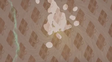 Benzersiz video giriş tasarımı projeleri için detaylı yüzey kalıbı film animasyon stili grafik girişi