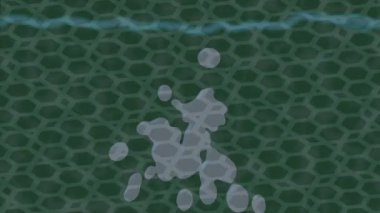 Benzersiz video giriş tasarımı projeleri için detaylı yüzey kalıbı film animasyon stili grafik girişi