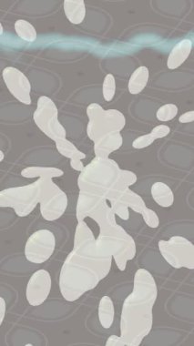 Benzersiz dijital animasyon tarzı grafikleri olan yaratıcı ortam tasarımı için yenilikçi hareket dokusu