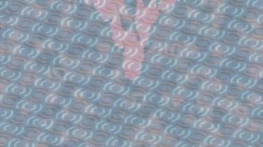 Benzersiz hareket dokusu tasarım sanatı ile profesyonel video düzenleme için modern soyut grafikler