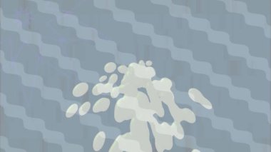 Yaratıcı video düzenleme film arkaplan tasarımı için minimalist organik hareket grafikleri