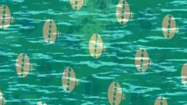 Benzersiz hareket dokusu tasarım sanatı ile profesyonel video düzenleme için modern soyut grafikler