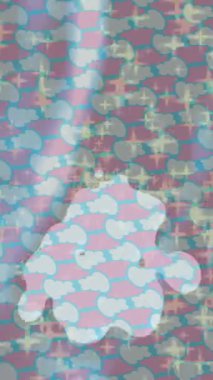 Benzersiz dijital animasyon tarzı grafikleri olan yaratıcı ortam tasarımı için yenilikçi hareket dokusu