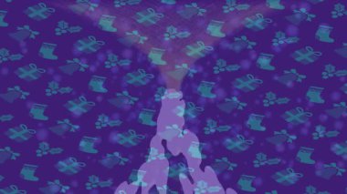 Soyut hareket desenli fütüristik video üretimi için dinamik dijital arkaplan