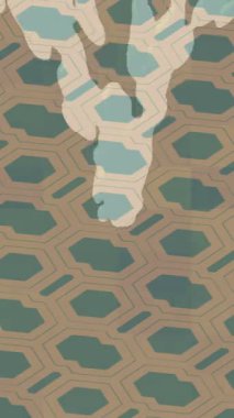 Dijital doku yüzey tasarım biçimi ile modern video animasyonu için gelişmiş hareket grafikleri