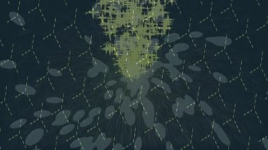 Benzersiz hareket grafikleri tasarım sanatına sahip yaratıcı film üretimi için özet bir arkaplan