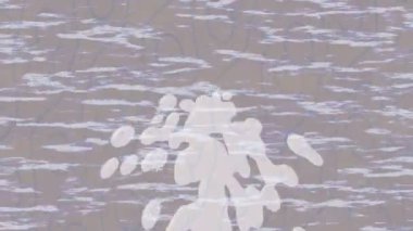 Benzersiz dijital animasyon tarzı grafikleri olan yaratıcı ortam tasarımı için yenilikçi hareket dokusu