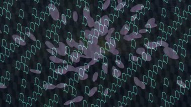 Benzersiz dijital animasyon tarzı grafikleri olan yaratıcı ortam tasarımı için yenilikçi hareket dokusu