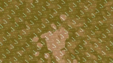 Soyut hareket desenli fütüristik video üretimi için dinamik dijital arkaplan