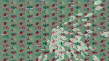 Benzersiz dijital animasyon tarzı grafikleri olan yaratıcı ortam tasarımı için yenilikçi hareket dokusu