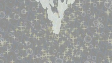 Benzersiz hareket grafikleri tasarım sanatına sahip yaratıcı film üretimi için özet bir arkaplan