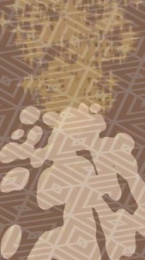 Benzersiz dijital animasyon tarzı grafikleri olan yaratıcı ortam tasarımı için yenilikçi hareket dokusu