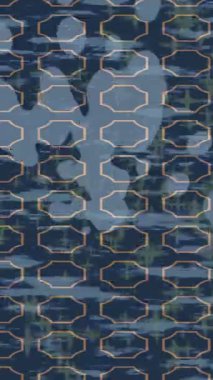 Soyut hareket desenli fütüristik video üretimi için dinamik dijital arkaplan