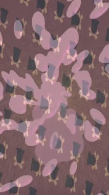 Benzersiz video giriş tasarımı projeleri için detaylı yüzey kalıbı film animasyon stili grafik girişi