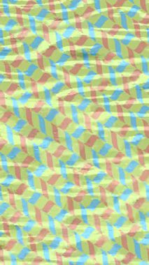 Benzersiz dijital animasyon tarzı grafikleri olan yaratıcı ortam tasarımı için yenilikçi hareket dokusu