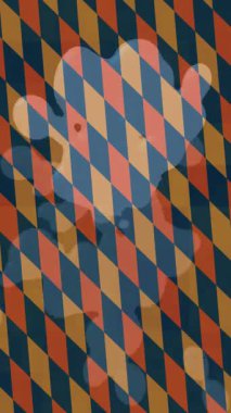 Benzersiz dijital animasyon tarzı grafikleri olan yaratıcı ortam tasarımı için yenilikçi hareket dokusu