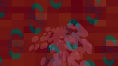 Soyut hareket desenli fütüristik video üretimi için dinamik dijital arkaplan