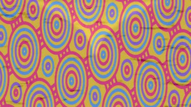 Benzersiz dijital animasyon tarzı grafikleri olan yaratıcı ortam tasarımı için yenilikçi hareket dokusu